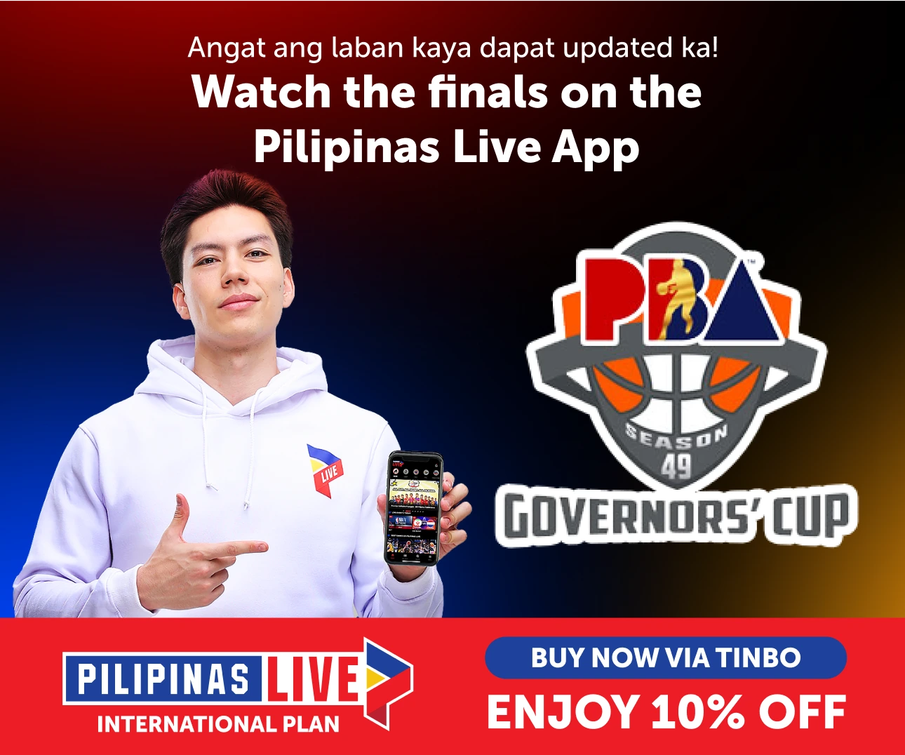 Angat ang laban kaya dapat updated ka! Watch the semifinals on the Pilipinas Live App